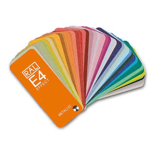 Paleta de cores RAL E4 – Metálicas de alto brilho